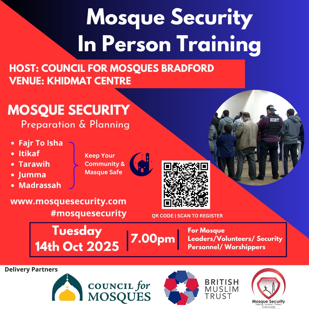 Mosque Security In-Person Training (Bradford)